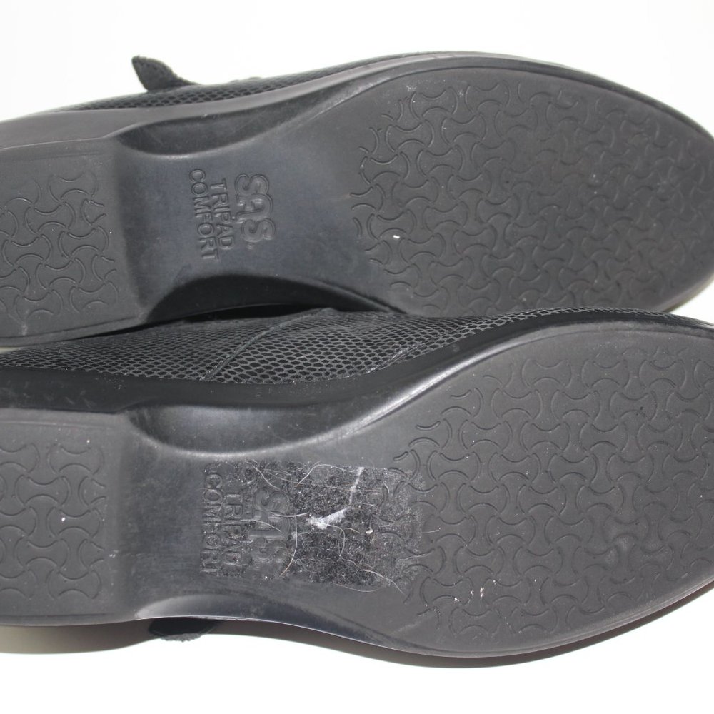 SAS Maria Black Snake Print Leather Mary Jane Comfort Womens Shoes Size 8.5 WW - Picture 8 of 10